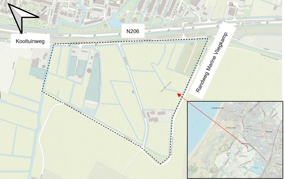 Locatie vliegveld Valkenburg